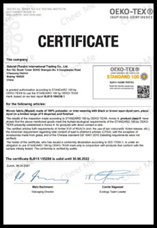 Raw Material Certificates
