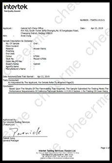 Raw Material Certificates